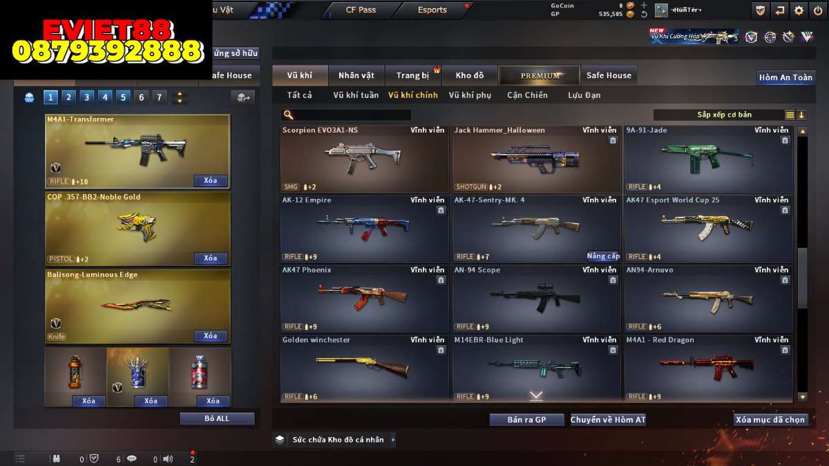 shop acc cf uy tin gia re